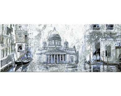 Sfumato Grey Декор Vistas 1 - 505x201 мм/13 шт 