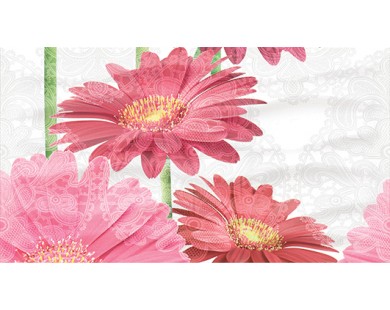 Dec Gerbera Panno B КПН16GerberaB 25х45 Ceradim