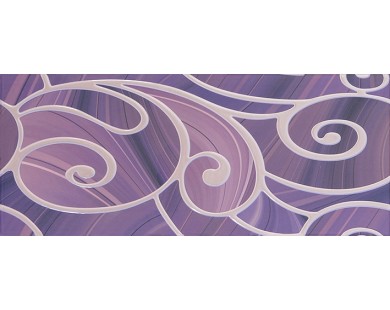 Arabeski purple 01 Декор 25х60 Gracia Ceramica