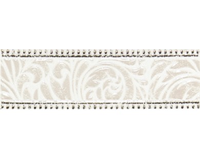 Fiora white Бордюр 01 7,5x25 Шахтинская плитка