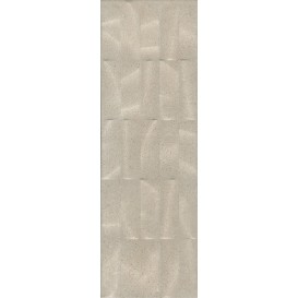 Безана Плитка настенная бежевая структура обрезной 12153R 25x75 Kerama Marazzi